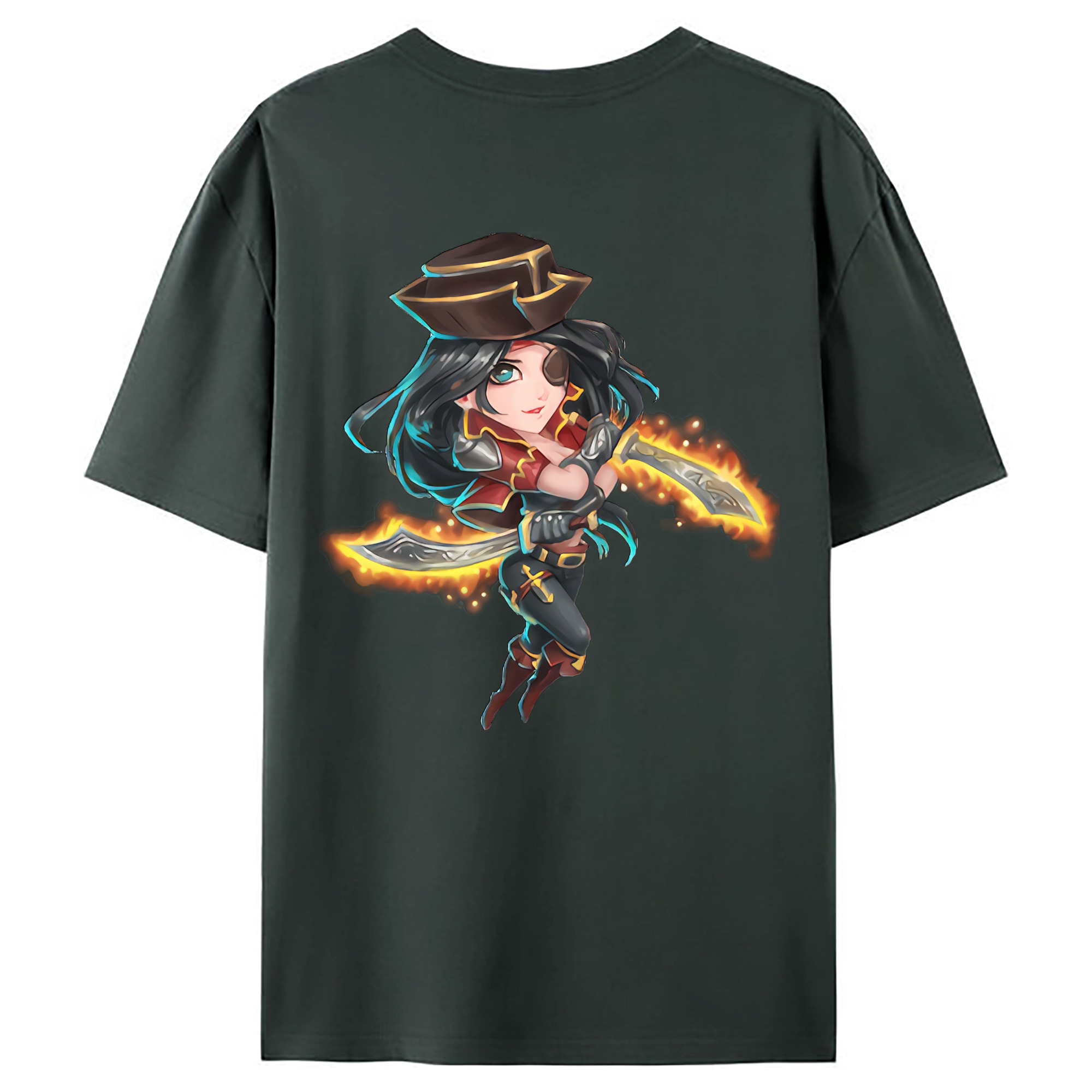 （画像用） リーグ・オブ・レジェンド League of Legends LOL 綿100％ メンズ半袖Tシャツ（バックプリント） 通気性